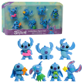 Disney Lilo & Stitch Collectible Figure Set 7-Pack Playset New with Box