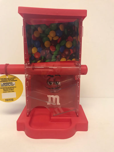 M&M's World Zig Zag Red Candy Dispenser New with Tags