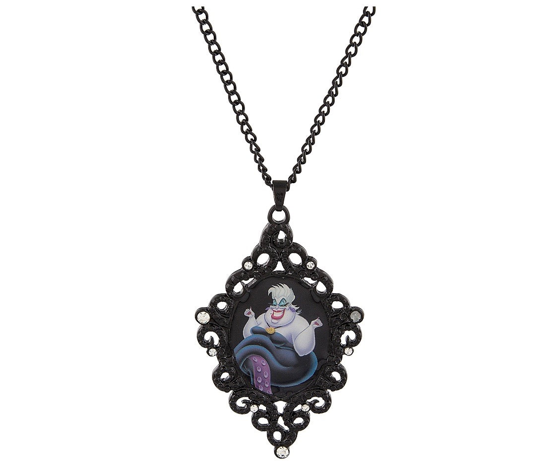 Disney Parks The Little Mermaid Ursula Cameo Necklace New with Tags