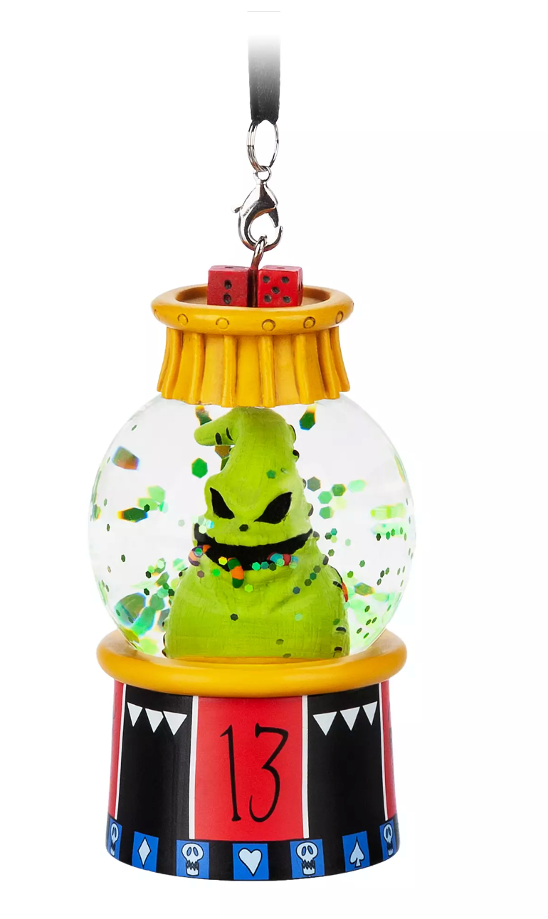 Disney Parks Nightmare Before Christmas Oogie Boogie Snowglobe Ornament New