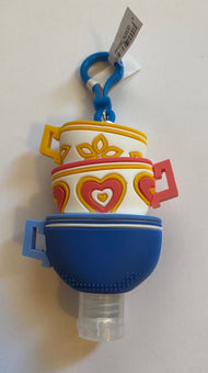 Disney Parks Mad Tea Party Hand Sanitizer 1oz Keychain New with Tag