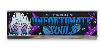Disney Parks Welcome All Unfortunate Soul Ursula Desk Nameplate New