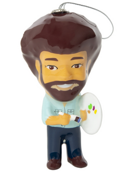 Bob Ross Decoupage Christmas Tree Ornament New With Tag