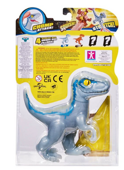 Goo Jit Zu Jurassic World Stretch Heroes Chomp Attack Blue New Sealed
