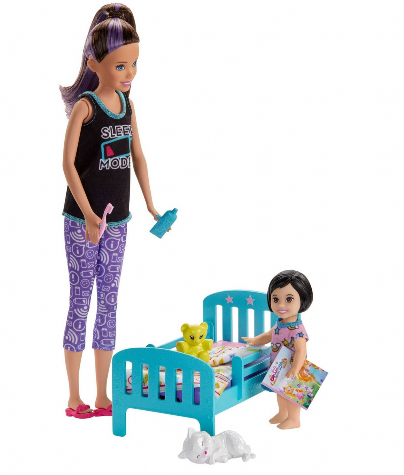 Barbie Skipper Babysitters Inc Bedtime Playset with Babysitting Skipper Doll New