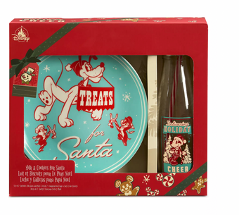 Disney Retro Mickey and Friends Holiday Milk and Cookie Set For Santa New Box
