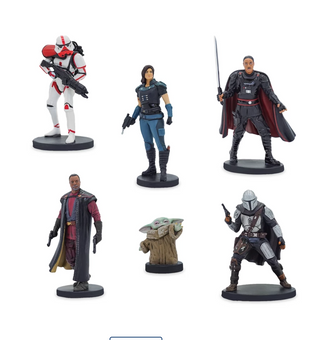 Disney Star Wars The Mandalorian Figure Play Set Toy Cake Topper New with Box