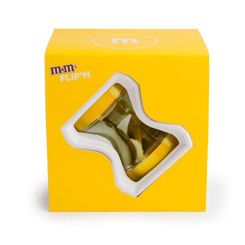 M&M's World Candy Yellow Flip Dispenser New with Box