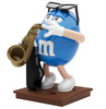 M&M's World Blue Character Saxophone Candy Dispenser New with Tags