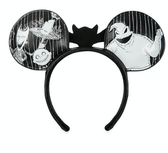 Disney Parks Halloween The Nightmare Before Christmas Minnie Ear Headband New