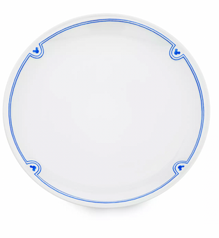 Disney Parks Homestead Blue Mickey Icons Dinner Plate New