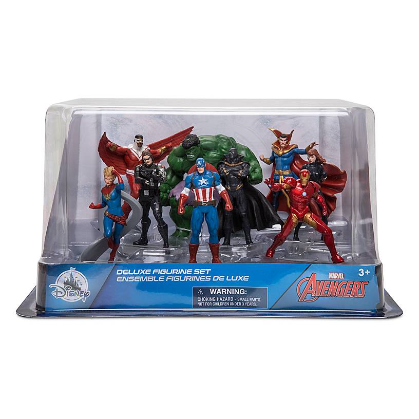 Disney Avengers Against Earth's Evildoers Deluxe Figurine Play Set New with Box