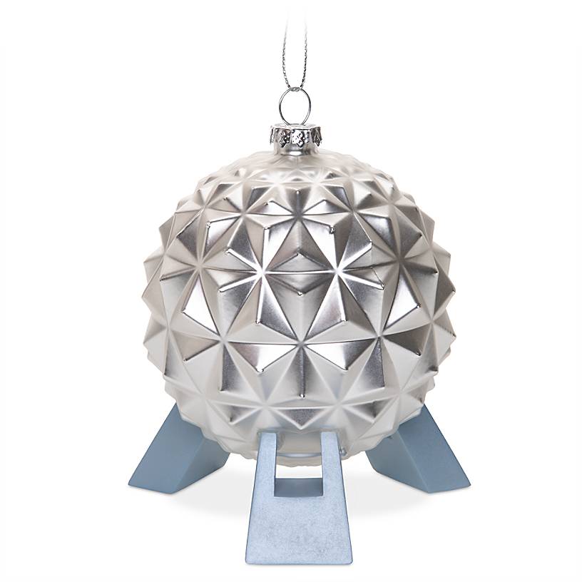 Disney Parks Spaceship Earth Glass Ornament Epcot New with Tags