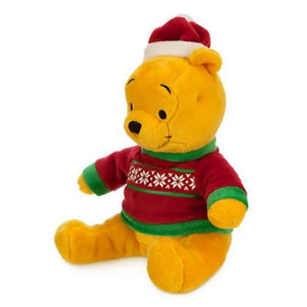 Disney Store Holiday Winnie the Pooh Mini Bean Bag Plush New with Tags