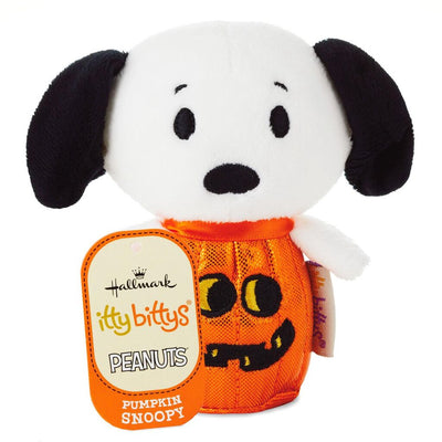 Hallmark Peanuts Halloween Pumpkin Snoopy Itty Bittys Plush New with Tag