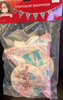 Mr. Christmas est 1933 Pastel Pink Vintage Banner Merry New With Tag
