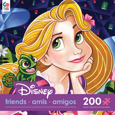 Disney Ceaco Tangled Flowers in Her Hair 200 Pcs Puzzle New with Box