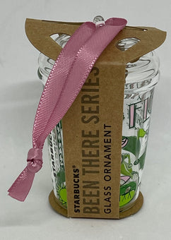Starbucks 2020 Florida Been There Glass Tumbler Holiday Christmas Ornament New