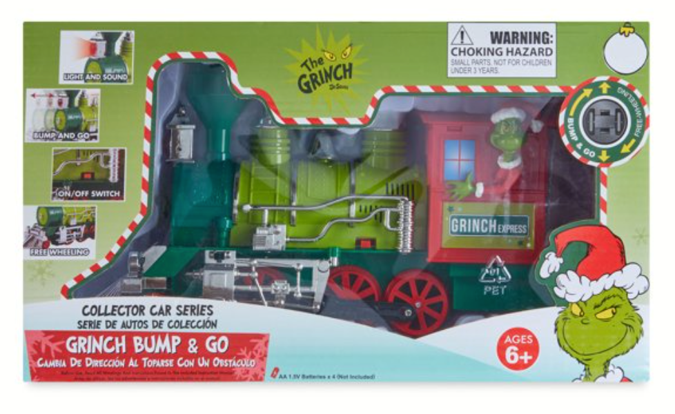 Holiday Time The Grinch Christmas Collector Car Series Bump and Go New With Box
