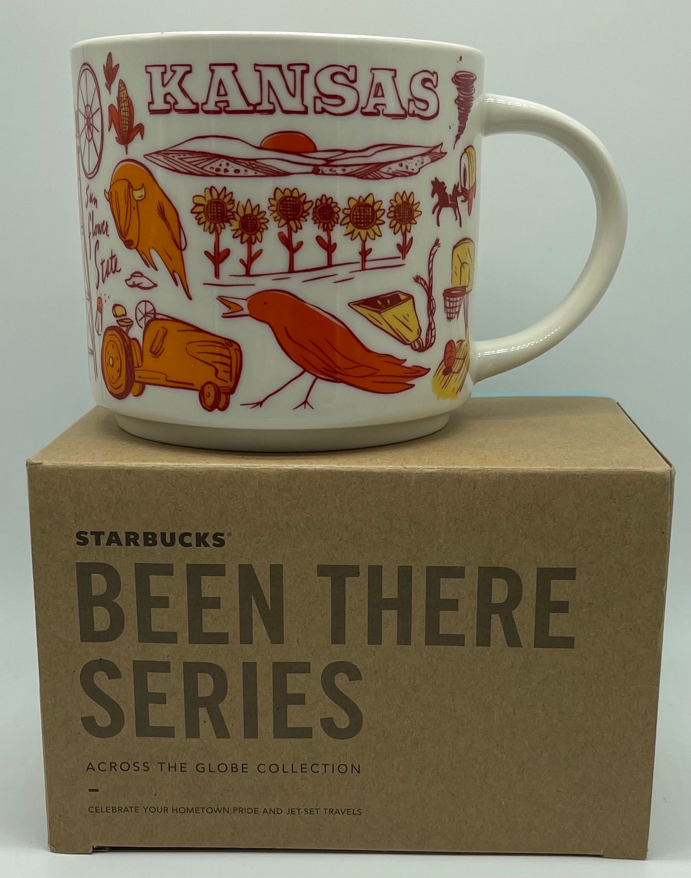 Starbucks Been There Series Kansas Ceramic Coffee Mug New with Box