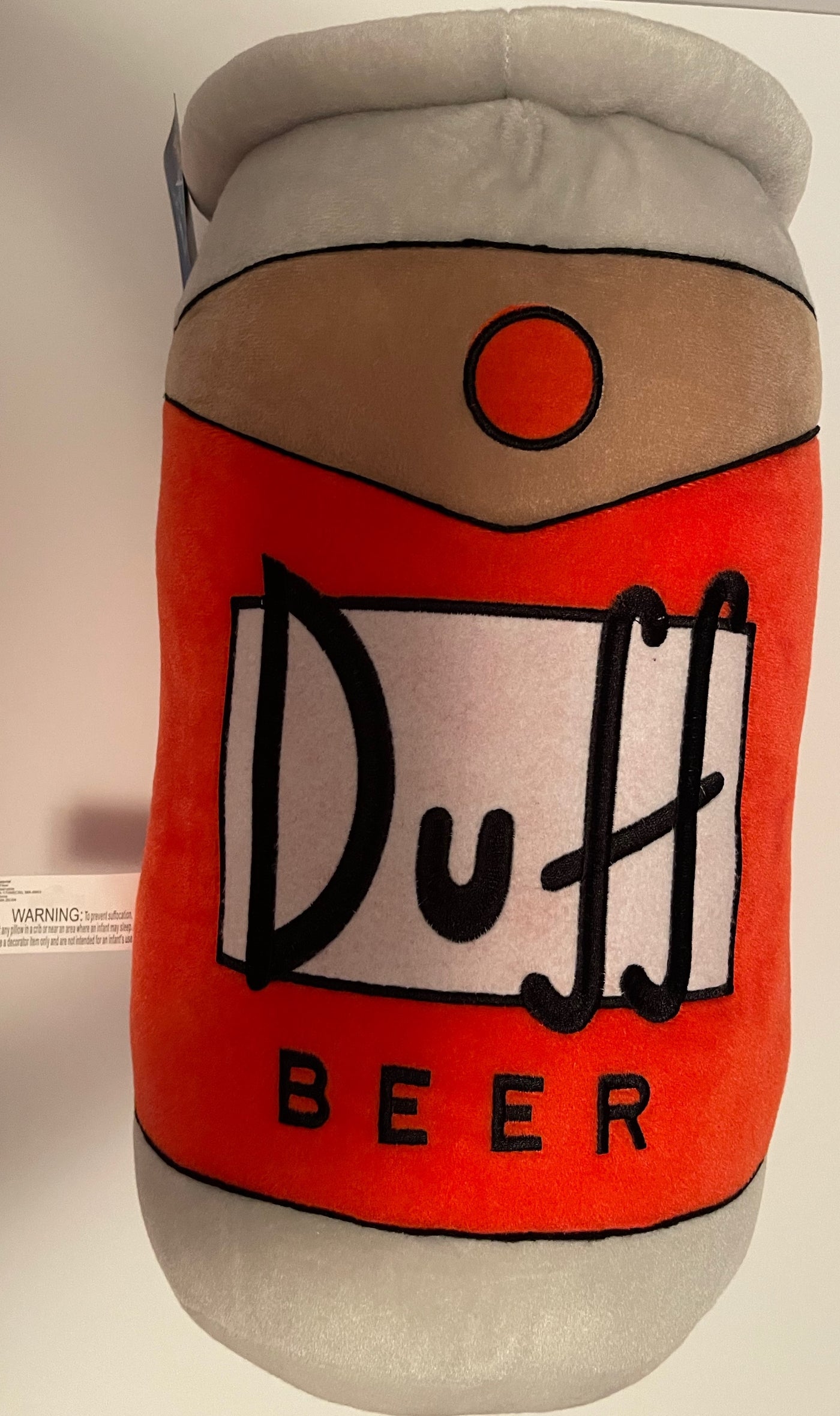 Universal Studios The Simpsons Duff Beer Can Plush Pillow New