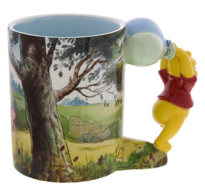 Disney Parks Winnie the Pooh Caracter Handle Winnie 12oz Coffee Mug New