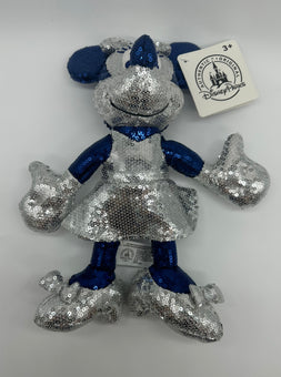 Disney Parks 60th Anniversary Sequin Minnie Plush New with Tag