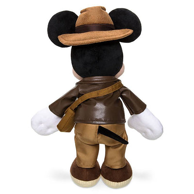 Disney Parks 11" Mickey Mouse As Indiana Jones Plush Toy New With Tag