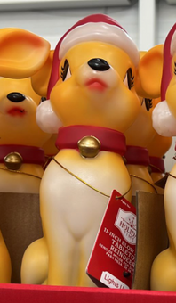 Holiday Time Blow Mold Tabletop Reindeer 11in LED Illumination New With Tag