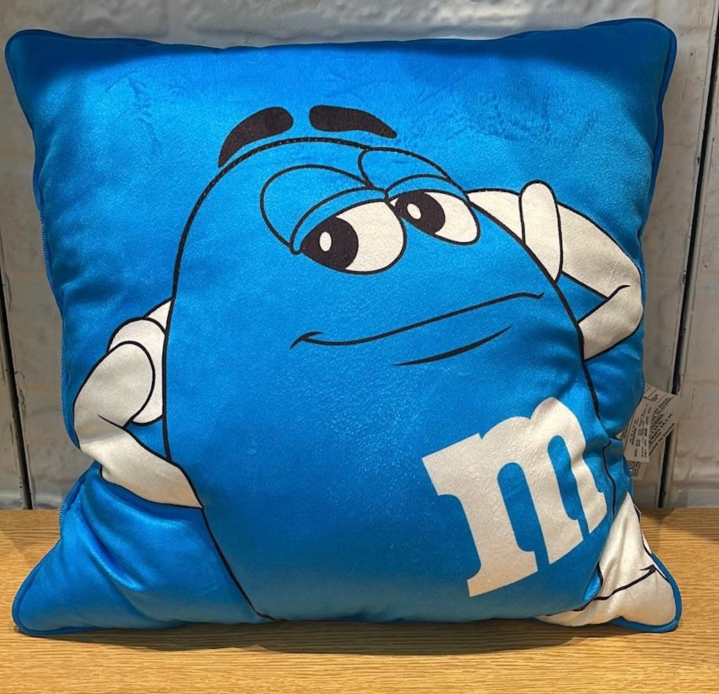 M&M's World Blue Character I Woke Up Like This Pillow Plush New with Tag