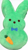 Peeps Easter Peep Bunny Dress Up with Bow Tie Green 13in Plush New with Tag