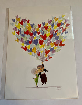 Disney Up Love Adventure by Nidhi Chanani Postcard Wonderground Gallery New