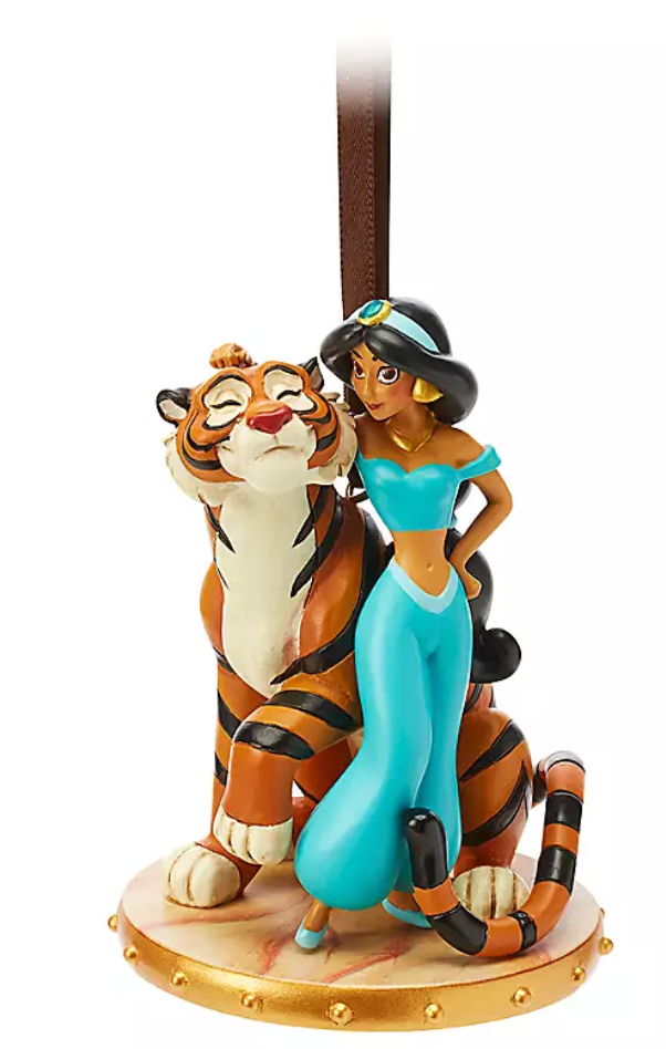 Disney Parks Jasmine and Rajah from Aladdin Christmas Ornament New with Tag