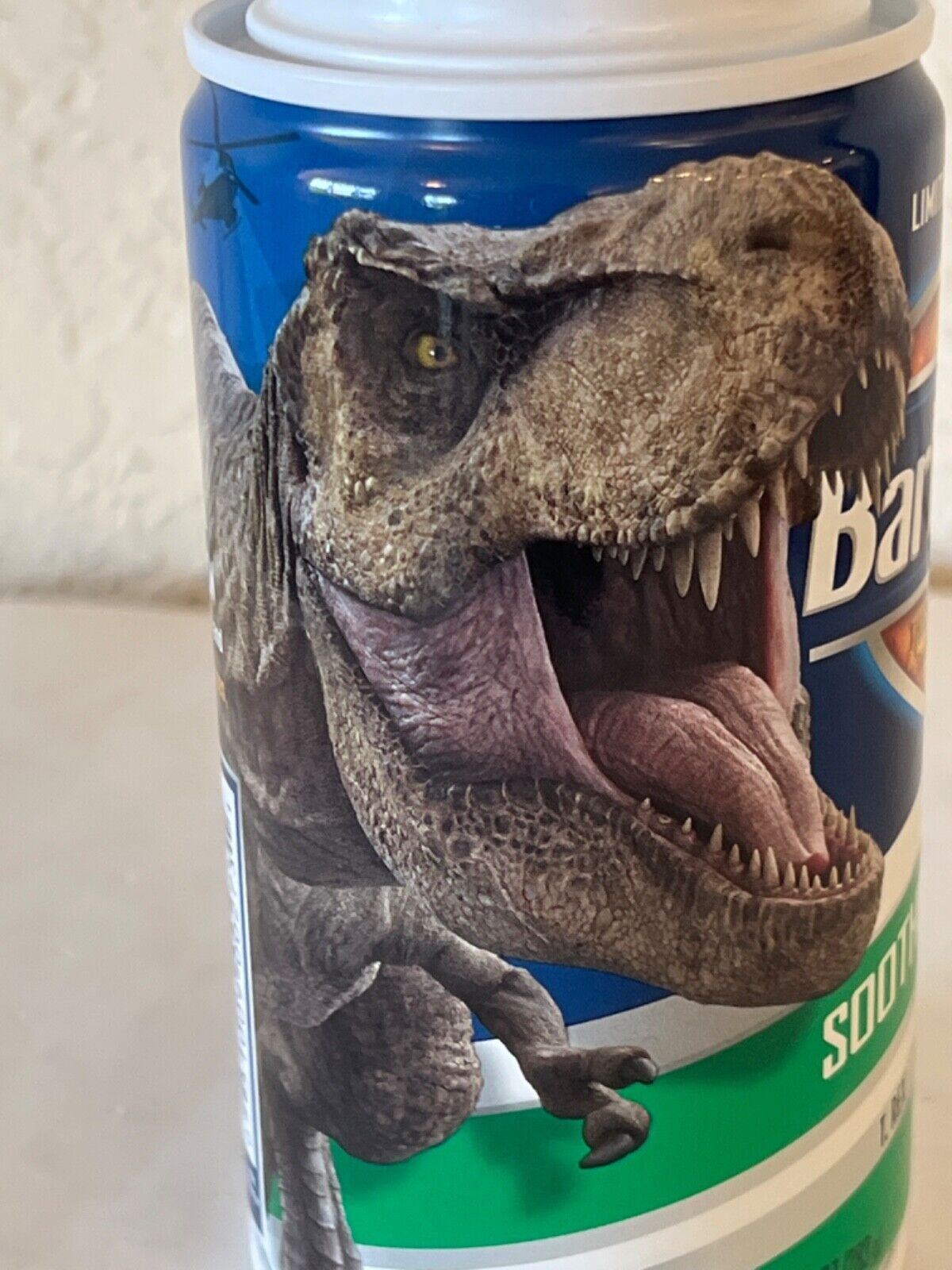 Jurassic World Dominion Barbasol Shaving Cream Limited Ed. T-Rex Dinosaur New