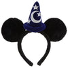 Disney Parks Mickey Sorcerer Plush Ears Headband Youth New with Tags