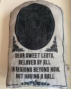 Disney Parks Haunted Mansion Madame Leota Tomb Stone Throw Pillow New with Tag