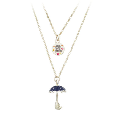 Disney Mary Poppins Returns Umbrella Necklace for Women New with Box