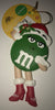 M&M's World Christmas Ornament Green Santa New with Tag