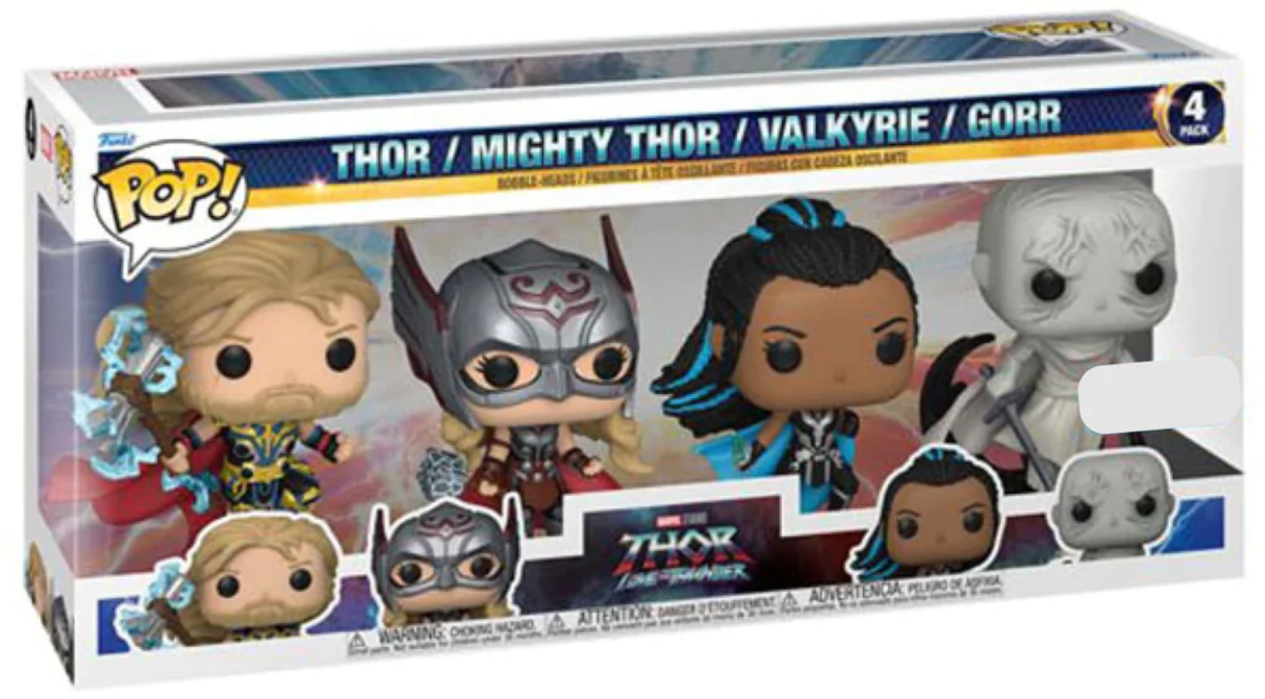 Funko Pop! Thor 4 Love and Thunder Exclusive 4-Pack New with Box