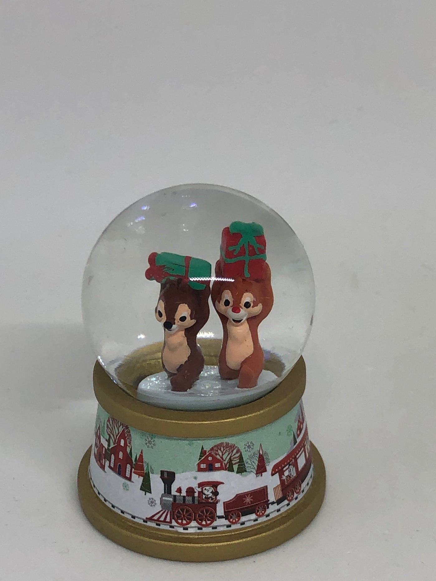 Disney Store Chip and Dale Holiday Mini Snow Globe Mystery 2019 New with Box