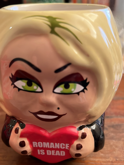 Zak 2023 Horror Chucky " Romance is Dead " Valentine Coffee Mug New with Tag