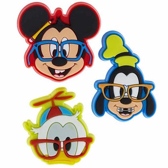 Disney Parks Magic Band MagicBandits Mickey Goofy Donald Nerd Set New with Box