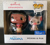 Hallmark 2022 Funko Pop Disney Princess Moana and Pua Christmas Ornament New