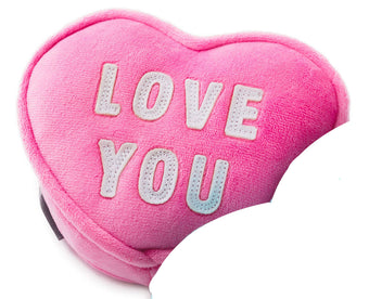 Hallmark Valentine Love XOXO Candy Heart Pink Plush With Pocket New with Tag