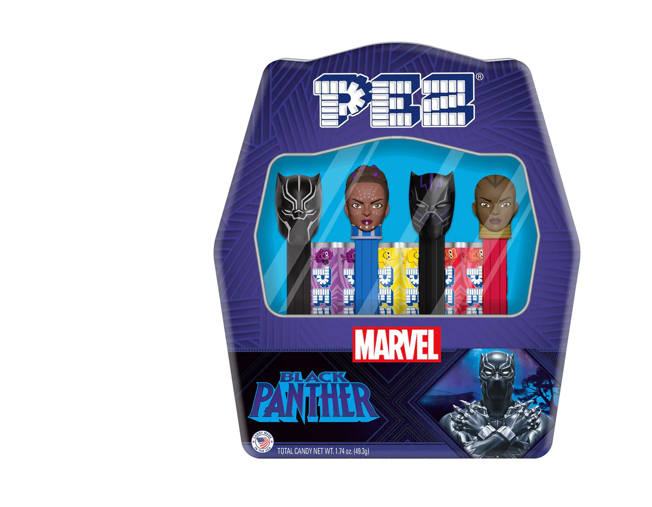 Disney Pez Marvel: The Black Panther Gift Tin New with Box