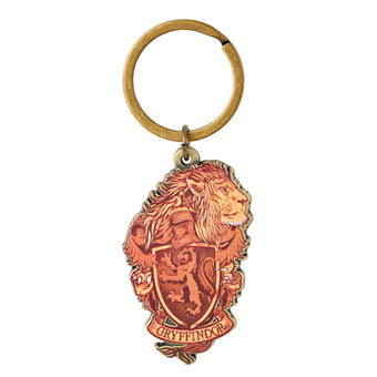 Universal Studios Harry Potter Gryffindor Crest Metal Keychain New with Tags