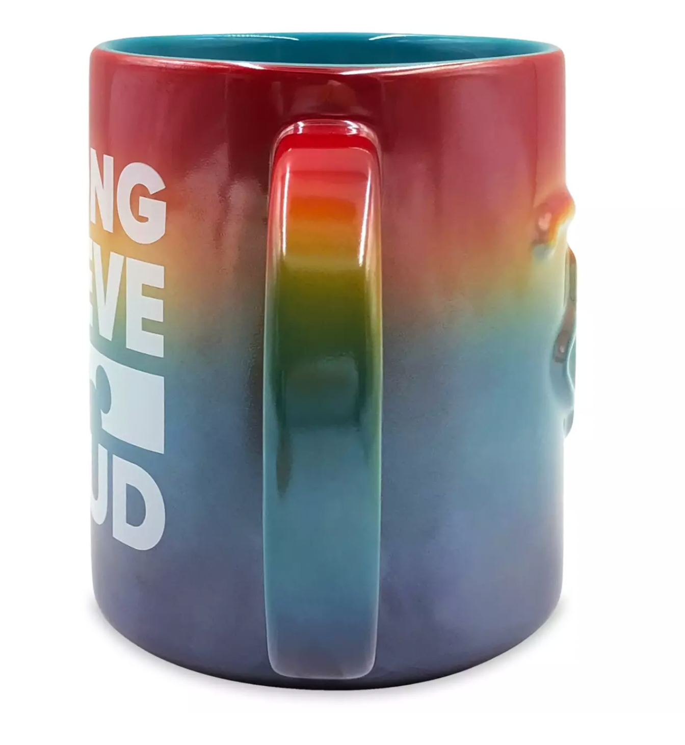 Disney Belong Believe Be Proud Love Ceramic Coffee Mug New