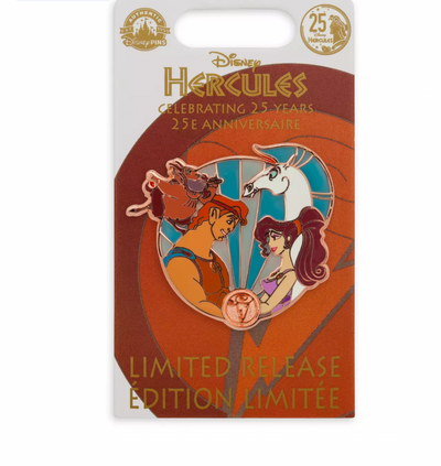 Disney Hercules 25th Anniversary Limited Release Pin New with Card