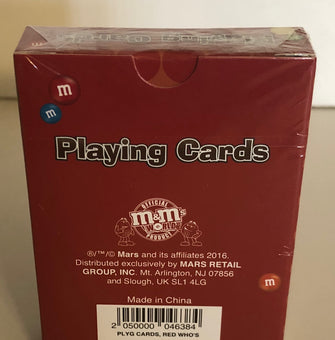 M&M's World Red Who's Your Candy?! Playing Card New with Box Sealed