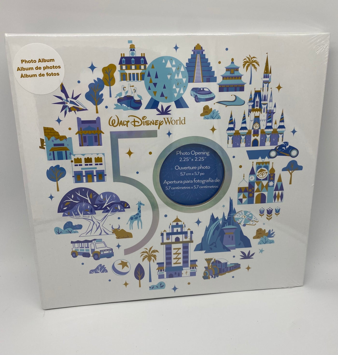 Disney WDW 50th Anniversary Most Magical Celebration Parks Icons Photo Album New